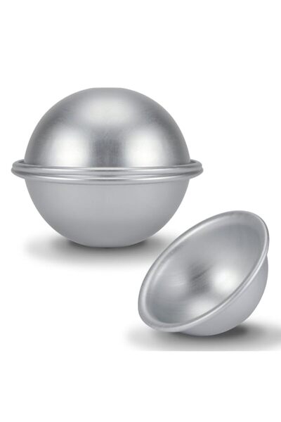 Generic Aluminium Half Ball Cake Pan, 8cm Hemisphere Baking Mould for Cakes, ...