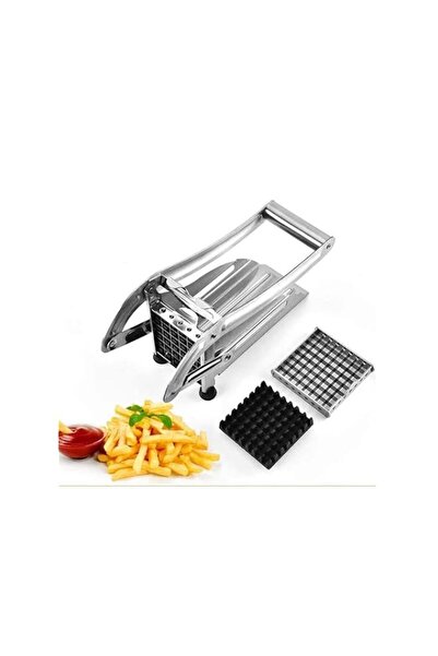 Generic Stainless Steel French Fries Cutter Potato Vegetable Cutter With 2 Bl...