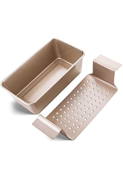 Generic Non-Stick Meatloaf Pan with Drain Bread Loaf Pan Set, 2-in-1 Large 9X...