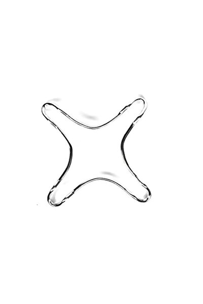 Generic Stainless Steel Trivet Gas Hob Stand, Chrome Plated, X-Shape, 13.2 cm...