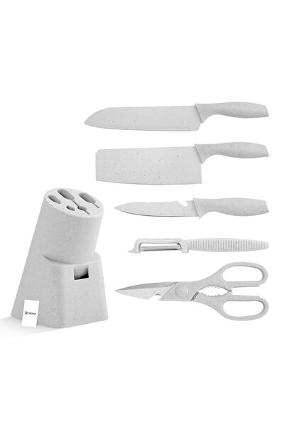 Generic Kitchen Knife Set of 6 with Ergonomic Handles – Sharp, Rust-Resistant...