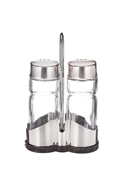 Generic Harmony TABEL TOP 2PC SALT/PEPPER WITH METAL RACK 85188
