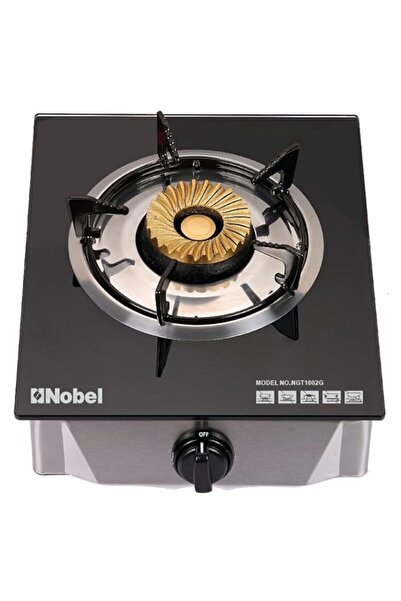 Generic Nobel Single Stove Gas Burner Glass Top Heavy Cast Iron Ngt1002G