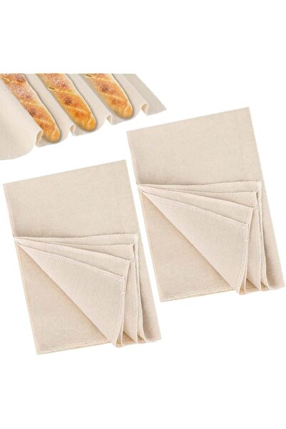Generic Bukela 2 Pcs Large Proofing Cloth for Baking, Reusable Linen Cloth wi...