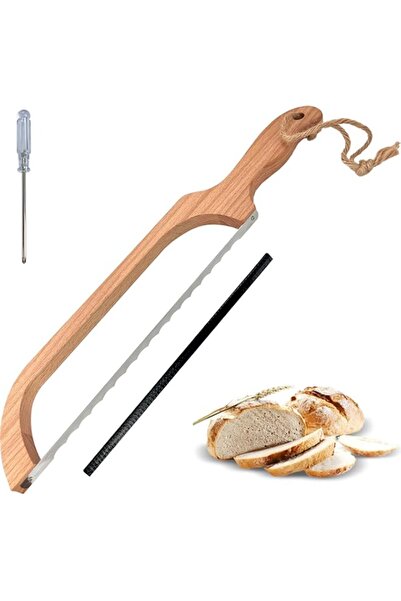 Generic Bukela Bread Slicer for Homemade Bread,16" Wooden Sourdough Bread kni...