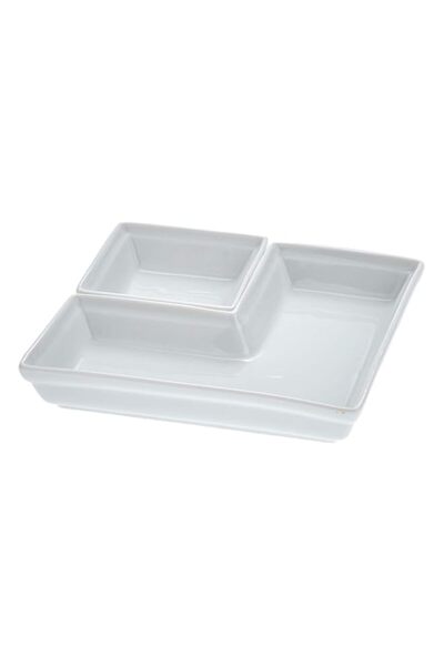 Generic Symphony Snack Dishes - Set of 2,White