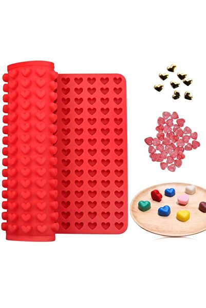 Generic 255 Cavities Mini Hearts Mold - 15.4" x 10.9" Mini Heart Silicone Mol...