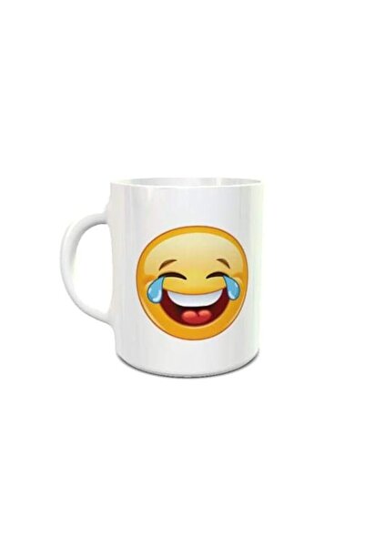 Generic Impress White Ceramic Coffee Mug with LOL Smiley Design