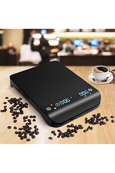 Generic Coffee Scale with Timer, Mini High Precision Rechargeable Scale 3kg/0...