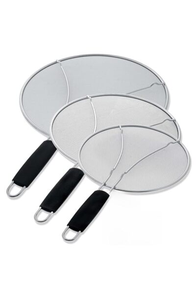 Generic THE WHITE SHOP 3PCS 13", 11.5", 9.5" Stainless Steel Fine Mesh Splatt...