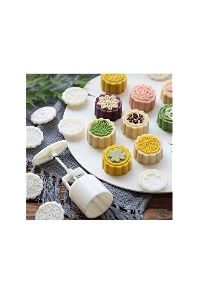 Generic Plastic Material Mooncake Mold 3D Dragon Fish Scales Cookie Cutter Mo...