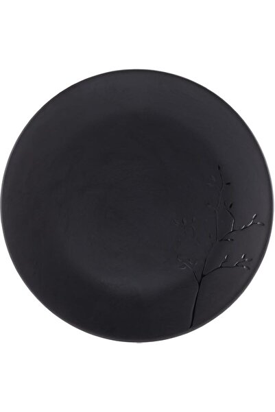 Generic Servewell Melamine Horeca Embossed Plate Black 27.5cm 27.5 cm S-2850