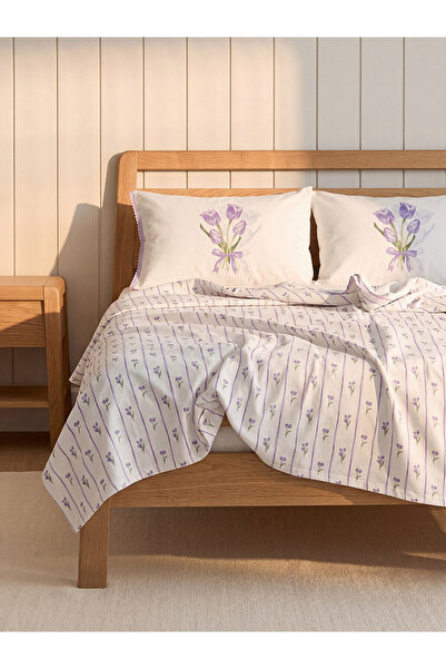 LC Waikiki Nevavm Double Pique with Floral and Striped Patterns