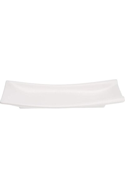 Generic SERVEWELL MELAMINE HORECA OHIO PLATTER 10" X 5.5" WHITE S-2579_01,White