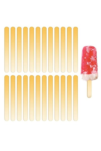 Generic 50pcs Acrylic Cakesicle Popsicle Sticks, Plastic Gold Popsicle Sticks...