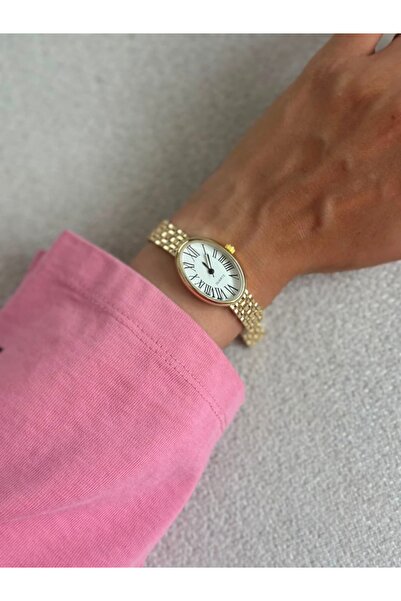 MERW Roses Model Gold Color Metal Cord Vintage Series Women's Wristwatch