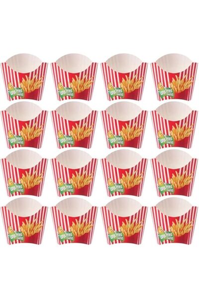 Generic Greaseproof Disposable French Fries Cup, Disposable Snack Holder [ 25...