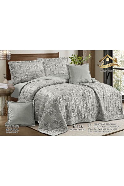 Afkar Albayet Nefren Premium Quality Velvet Compressed Bedding Set - 6 Pieces...