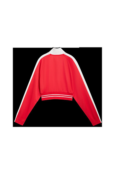 Puma T7 Pique Cropped Jacket Kırmızı Kadın Sweatshirt
