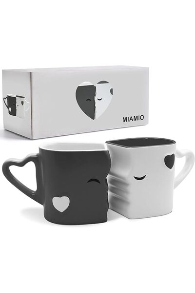 MIAMIO Ceramic Coffee Mug/ Kissing Mug Set with Gift Box from Miamu - Pink | ...