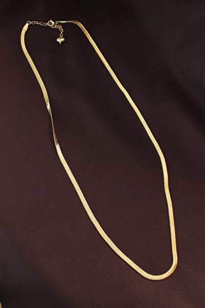 online kapsulavm avm alışveriş 316L Steel Gold Color 60 cm Italian Chain Neck...