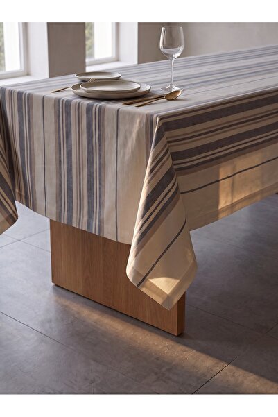 SOWSO Striped Modern Tablecloth I Stain Resistant I Water Repellent I Premium...