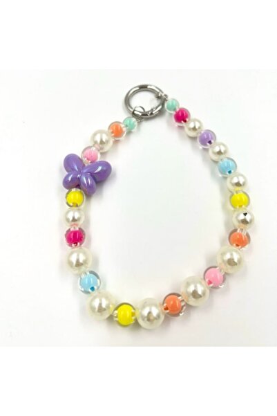 OEM Snur telefon multicolor, accesoriu elegant tip breloc, prindere pentru ge...