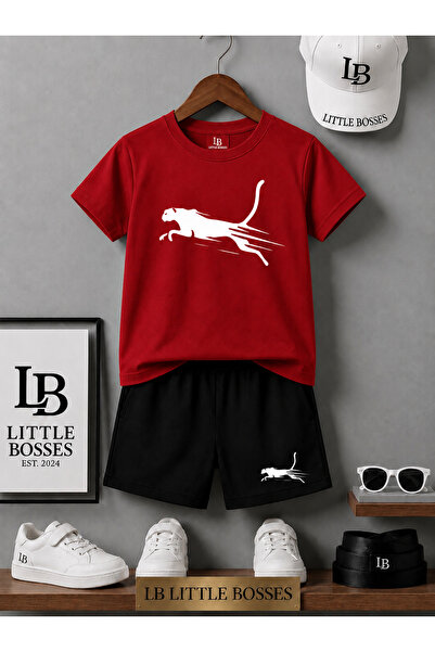 LB little bosses Summer Shorts T-Shirt Unisex (Cheetah)