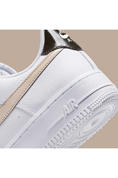 Nike Air Force 1 '07 Beyaz Bej Kadın Ayakkabı (Blue Sport )