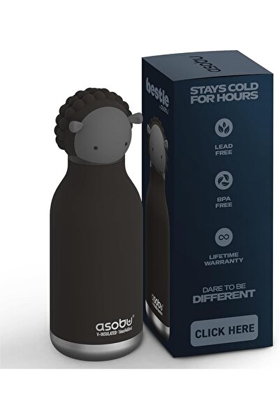 GENERAL Insulated Stainless Steel Water Bottle with a Soft Detachable Animal ...