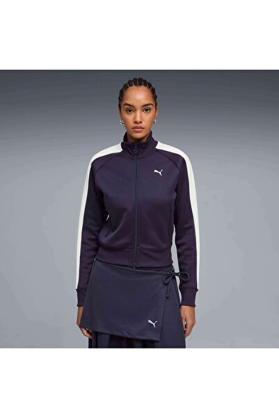 Puma T7 Jacket Kadın Mor Sweatshirt