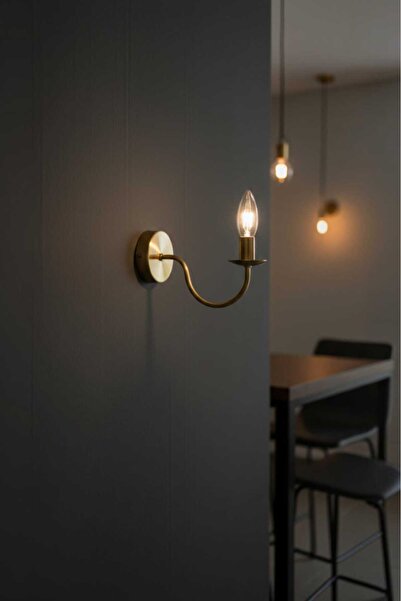 BSA LIGHTING VELA TEKLİ ESKİTME MODERN APLİK ( E14 DUYLU) KLASİK ŞIK APLİK