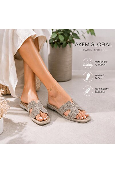 KADIN TERLİK RAHAT GÜNLÜK EV TERLİĞİ H MODEL