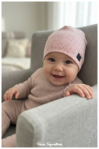 PIECE SIGNATURE 100% Cotton Double Layer Combed Cotton Beanie for Baby Girls ...
