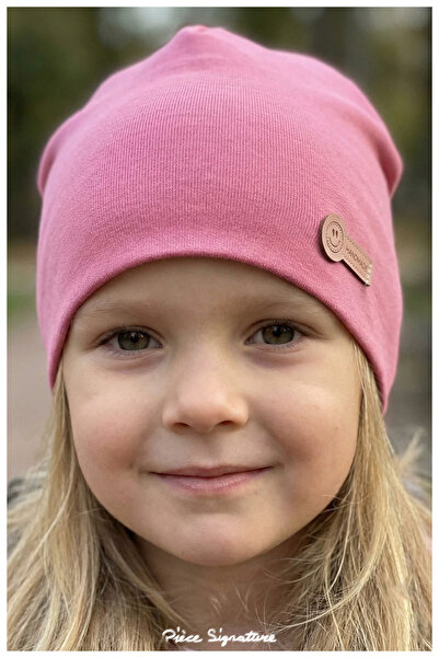 PIECE SIGNATURE 100% Cotton Double Layer Combed Cotton Beret for Girls (4-8 Y...