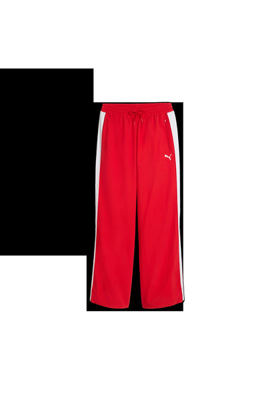 Puma T7 Oversized Track Pants Erkek Kırmızı Eşofman Altı