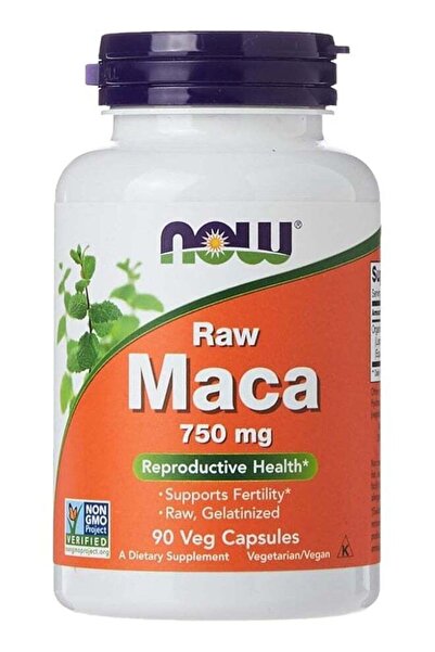 Now Foods Raw Maca 750 Mg 90 Veg Capsules