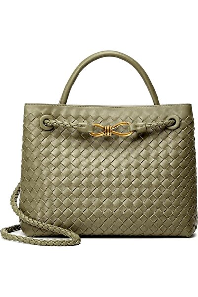 GENERAL Fashionable and stylish woven leather hobo bag suitable for use as a ...