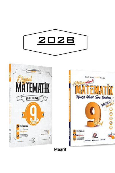 Orijinal Yayınları 2028 Orijinal Mikro 9. Sınıf Matematik Maarif Model Soru B...