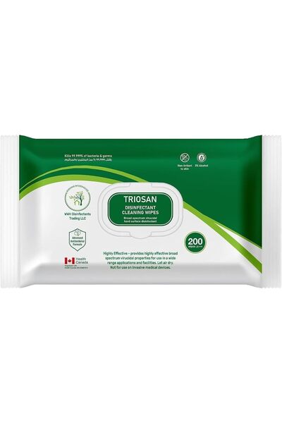 WishingWoodHouse Triosan Wipes Disinfectant Sanitizing Wipes | 200 Wipes for ...