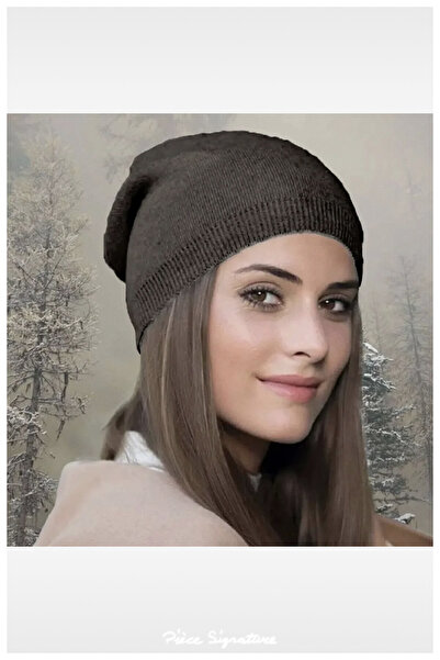 PIECE SIGNATURE Plain, Simple, Soft and Thin, Elastic Thermal Beanie (for Wom...