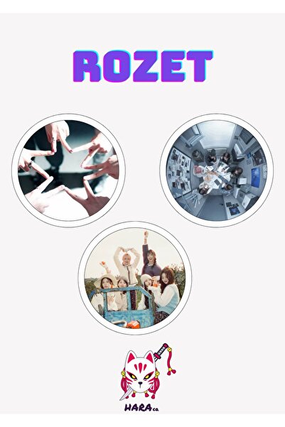 Hara Company NMIXX KPOP Grubu Albüm Rozet Seti / Çanta Süsü