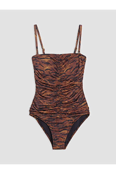 LC Waikiki NEVAVM Jedinstveni ženski kupaći kostim sa leopard printom i izraz...