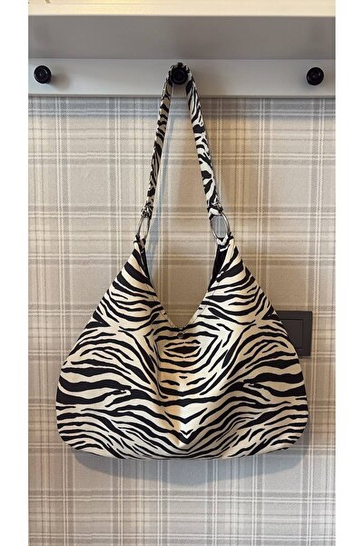 MUTE BAG Zebra Desen / Zebra Desen Omuz Çantası (28*49)