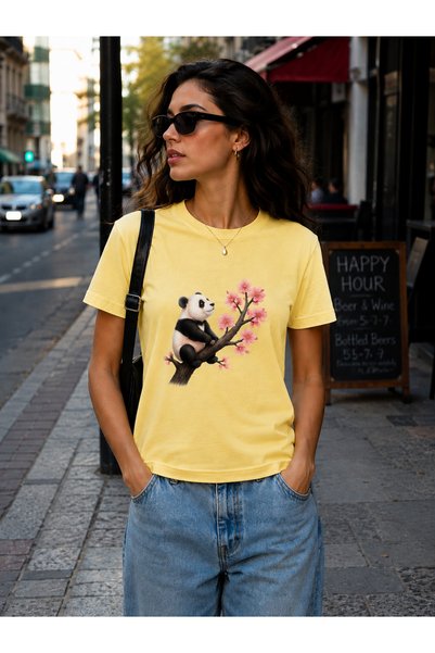 NUATEX TRICOU REGULAR DE DAMĂ CU IMPRIMEU PANDA