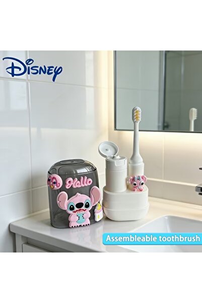 Generic Brand Disney Design Cartoon Kids Toothbrush Set with Tumbler and Trav...