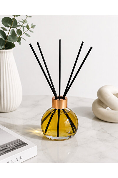 odamio 100 ml Kubbe Şişe Seçeneği Black Vanilla Aromalı Bambu Çubuklu Oda Kok...