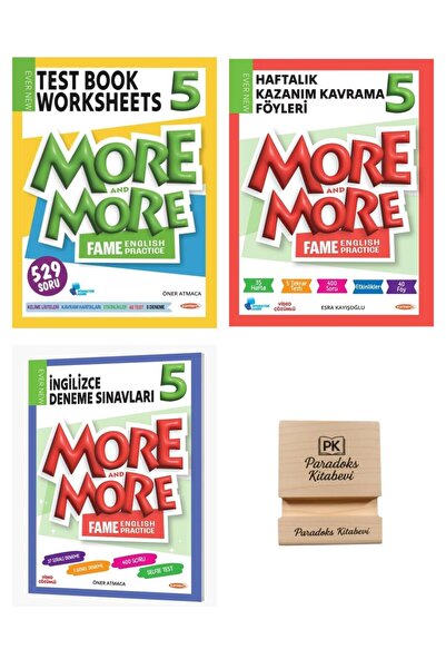 Kurmay ELT Kurmay 5. Sınıf More and More Test Book KKF ve İngilizce Deneme Sı...