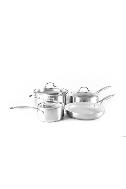 Greenpan Venice Pro Evershine 3Ply 7 Piece Cooking Set |   Thermolon ™   Cera...