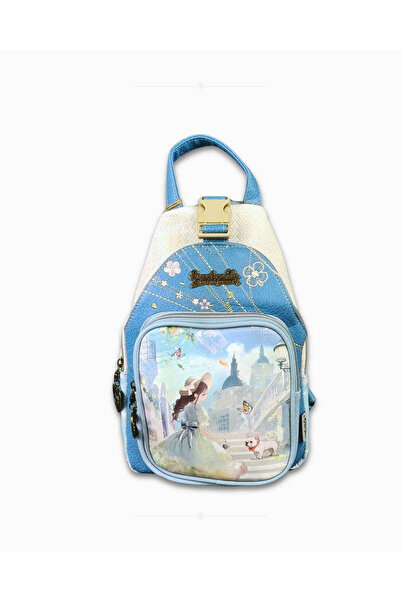 Sweet Candy Rucsac cu păpușă, buzunare exterioare și 2 fermoare pentru femei